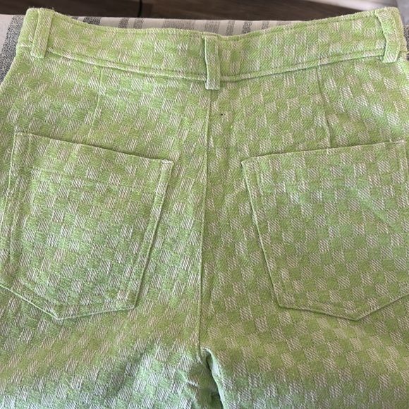 Green checkered Zara Pants - Picture 3 of 7